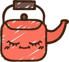 Kettle Chalk Drawing vector