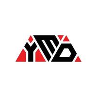 diseño de logotipo de letra de triángulo ymd con forma de triángulo. monograma de diseño del logotipo del triángulo ymd. plantilla de logotipo de vector de triángulo ymd con color rojo. logotipo triangular ymd logotipo simple, elegante y lujoso. ymd