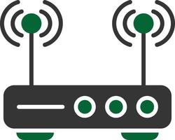 Router Glyph Two Color vector