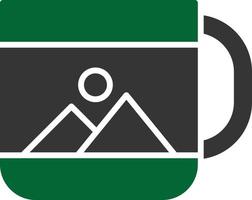 Cup Glyph Two Color vector