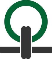 Shen Ring Glyph Two Color vector