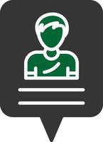 Follower Glyph Two Color vector