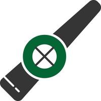 Kazoo Glyph Two Color vector