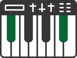 Midi Glyph Two Color vector