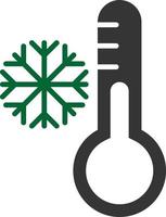 Low Temperature Glyph Two Color vector