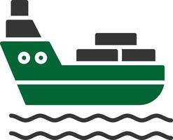 Shipping Glyph Two Color vector