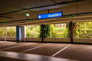 Oberhausen,Germany - 29.07.2022 empty unused parking garage photo