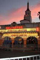 SANTA BARBARA, JAN 30 - Jennifer Aniston Marquee SBIFF at the Santa Barbara International Film Festival, Montecito Award at a Arlington Theater on January 30, 2015 in Santa Barbara, CA photo