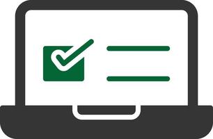 Task Glyph Two Color vector