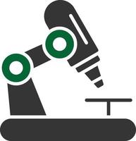 Microscope Glyph Two Color vector