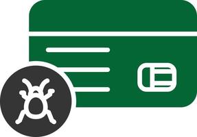 Credit Card Glyph Two Color vector
