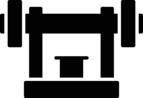 Gym Machine Glyph Icon vector