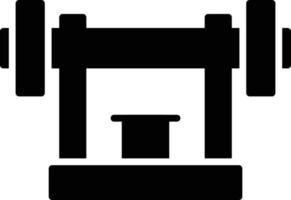 Gym Machine Glyph Icon vector