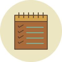 To Do List Filled Retro vector