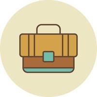 Briefcase Filled Retro vector