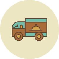 Catering Filled Retro vector