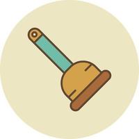 Plunger Filled Retro vector