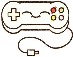 Game Controller Chalk Drawing vector