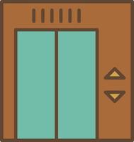 Elevator Filled Retro vector