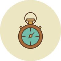 Stopwatch Filled Retro vector