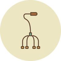 Walking Stick Filled Retro vector