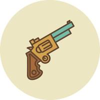 Pistol Filled Retro vector