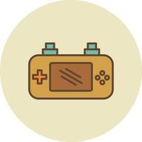 consola de juegos llena retro vector