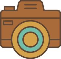 Photo Camera Filled Retro vector