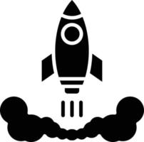 Rocket Glyph Icon vector