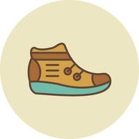 Sneakers Filled Retro vector