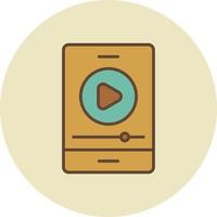 Video Tutorial Filled Retro vector