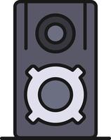 Speaker Line Filled vector