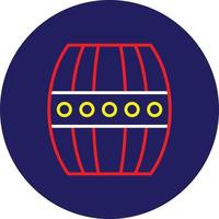 Barrel Line Multicolor vector