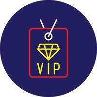 Vip Privilege Line Multicolor vector