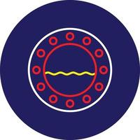 Porthole Line Multicolor vector