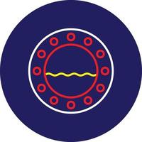 Porthole Line Multicolor vector