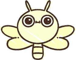 Cute Bug Chalk Drawing vector