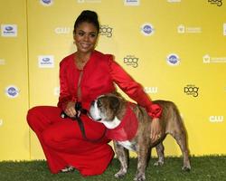 LOS ANGELES, JAN 10 - Regina Hall, Zeuss at the CW Network presents World Dog Awards at a Barker Hanger on January 10, 2015 in Santa Monica, CA photo