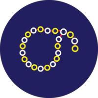 Tasbih Line Multicolor vector