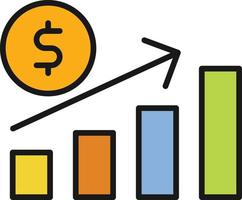 Growth Line Filled vector