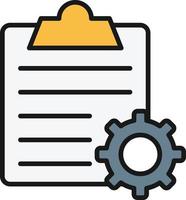 Order Processing Line Filled vector