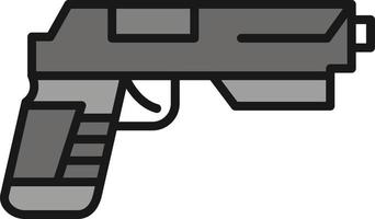 línea de pistola llena vector