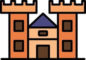 Castle Line Filled vector