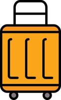 Suitcases Line Filled vector