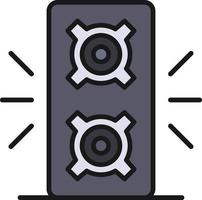 Speaker Line Filled vector