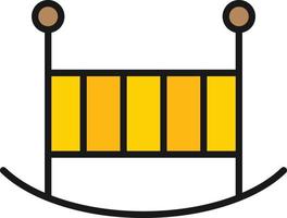 Cradle Line Filled vector