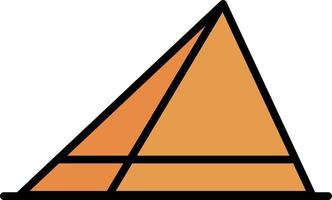 Pyramid Line Filled vector