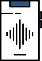 Audio Line Filled vector