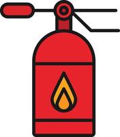 Fire Extinguisher Line Filled vector