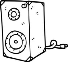 line drawing cartoon speaker box 9818768 Vector Art at Vecteezy